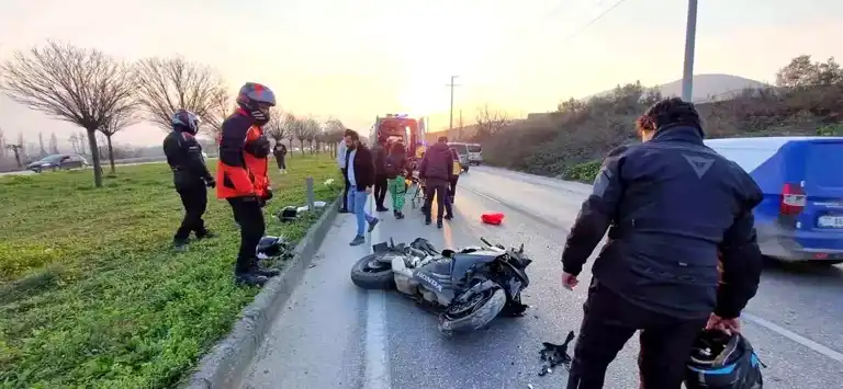 Bursa'da Motosiklet Kazası: Kulüp Başkanı Ağır Yaralı
